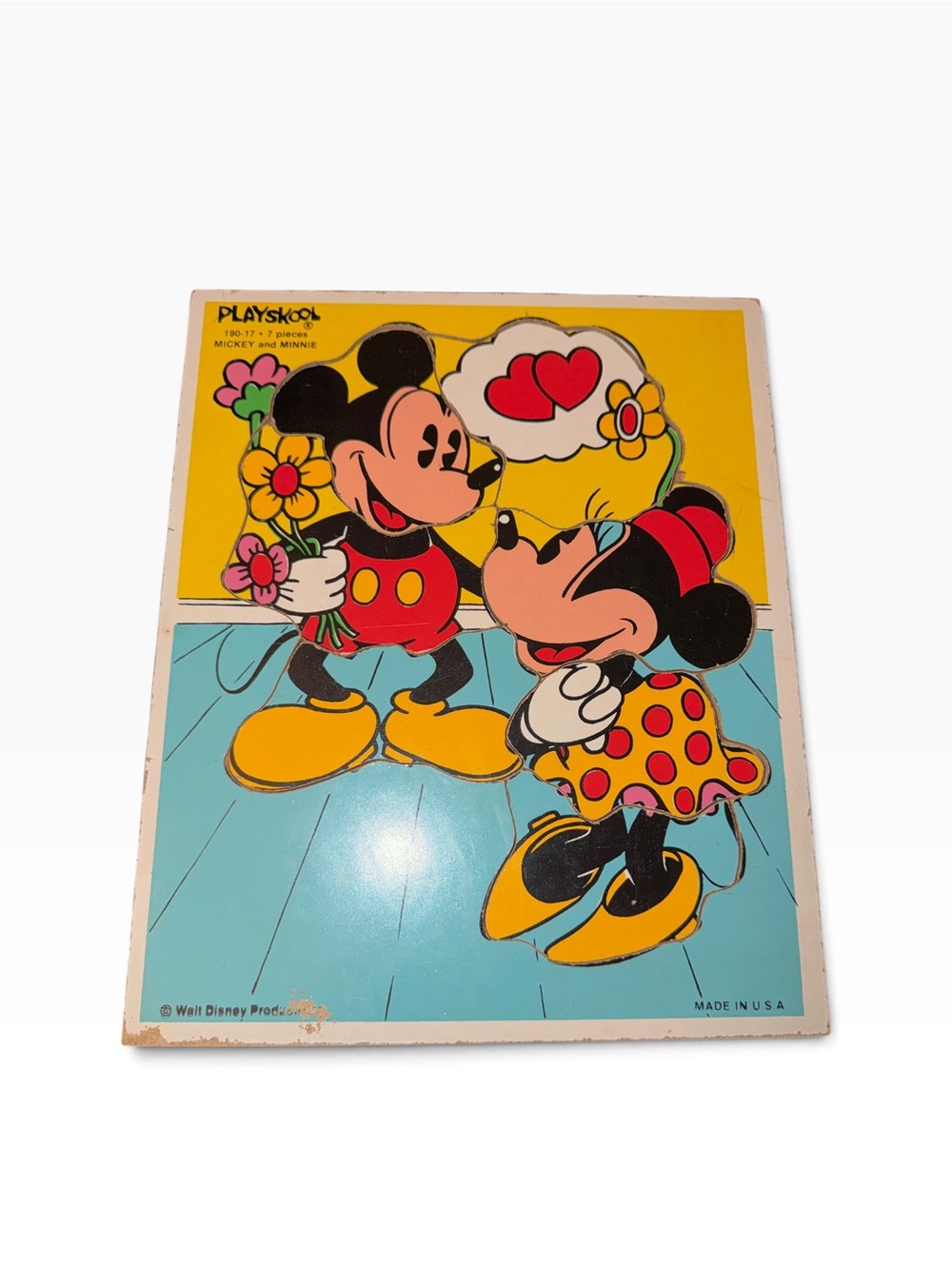 Mickey & Minnie Kids Puzzle Vintage Playskool